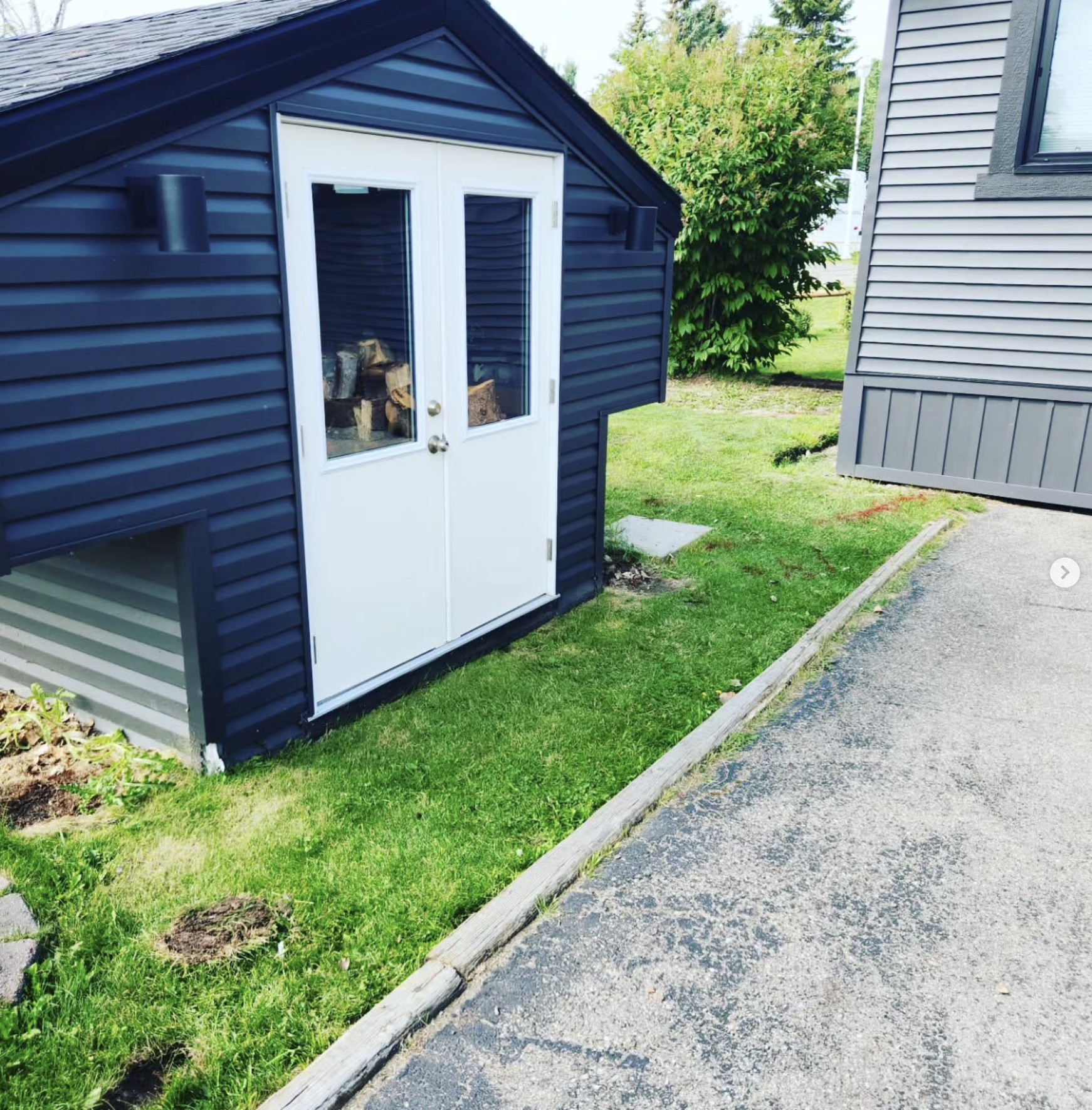 Concrete Patio Installation - Before renovation by Epic Landscape Services in Red Deer