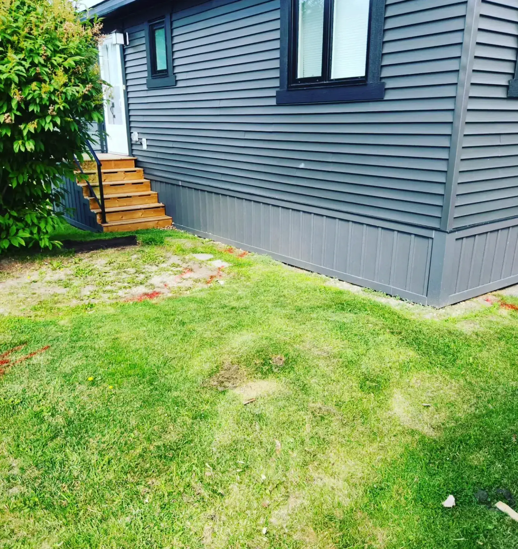 Concrete Walkway Construction - Before renovation by Epic Landscape Services in Red Deer